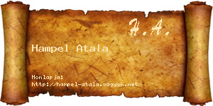 Hampel Atala névjegykártya